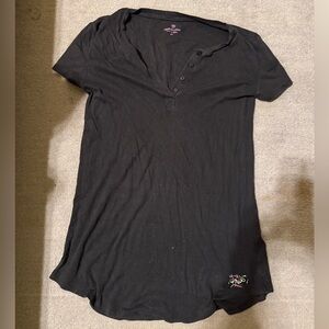 Black 100% cotton size medium nightgown